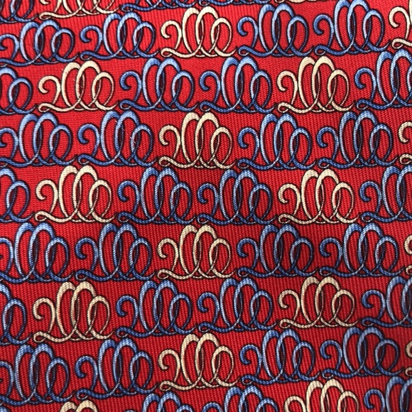 VTG Salvatore Ferragamo Silk Tie  2000 design pattern. Made in Italy - Picture 2 of 9